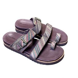 Merrell Juno Adjustable Buckled Straps Slide Sandals Womens Size 8 Stripes